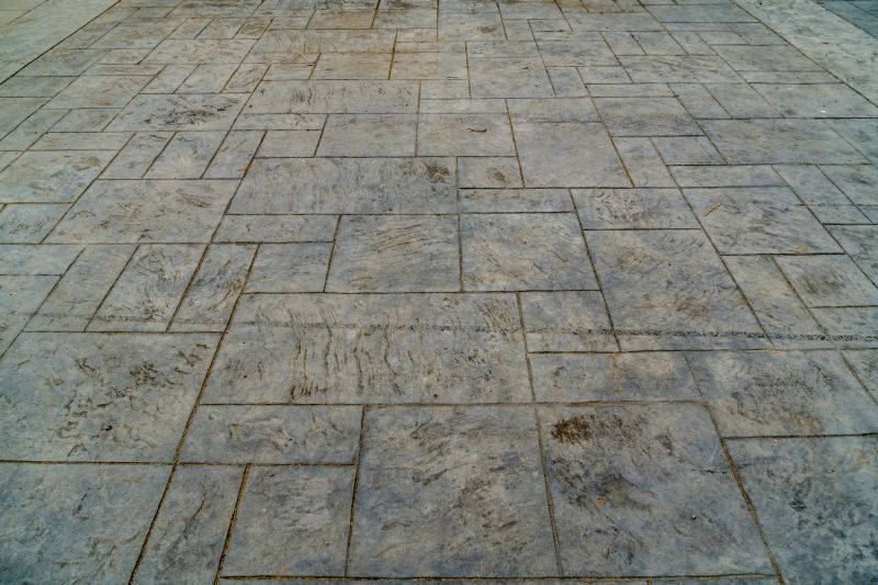 Stamped Concrete Installation in Progress